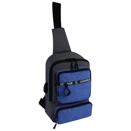 Mode Business Casual Herren Brusttasche Single Shoulder Rucksack USB Sling Crossbody Bag Pack