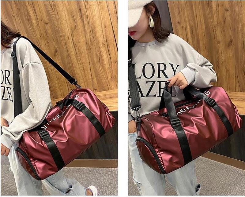 Luxus-Frauen-Übernachtungs-Trage-Schulter-Reise-Duffle-Sporttasche Gym Weekender-Duffle-Tasche mit Schuhfach
