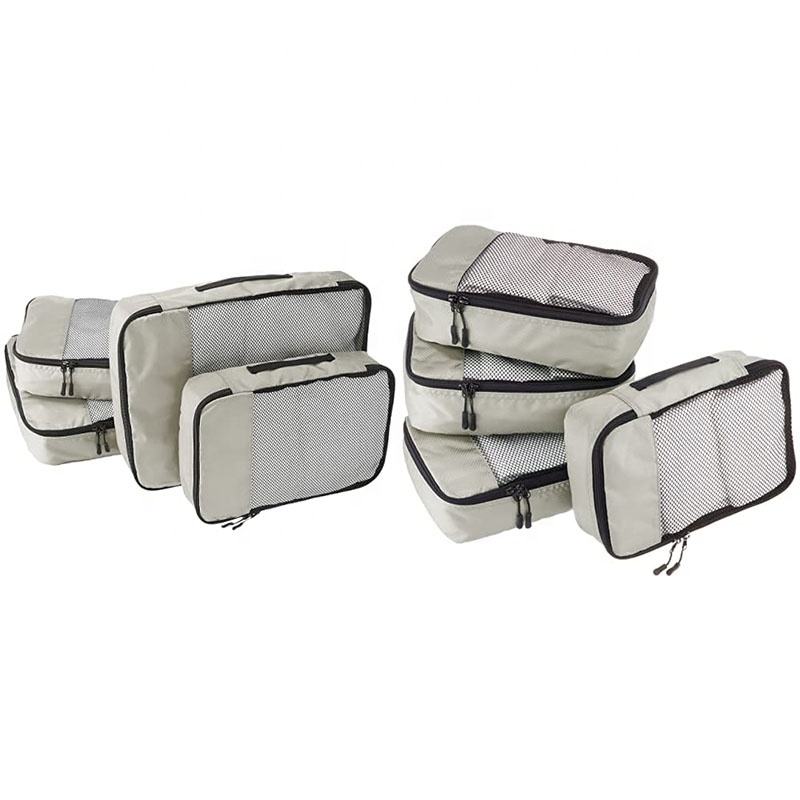 4er-Pack Kompressionskoffer mit großer Kapazität, leichtes Reiseschuh-Packwürfel-Set