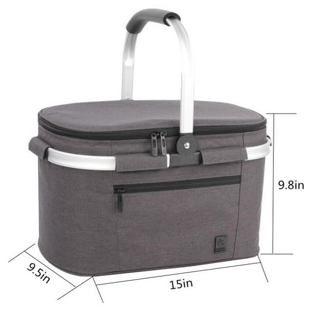 Große, faltbare, zusammenklappbare, isolierte Kühltasche mit individuellem Logo
