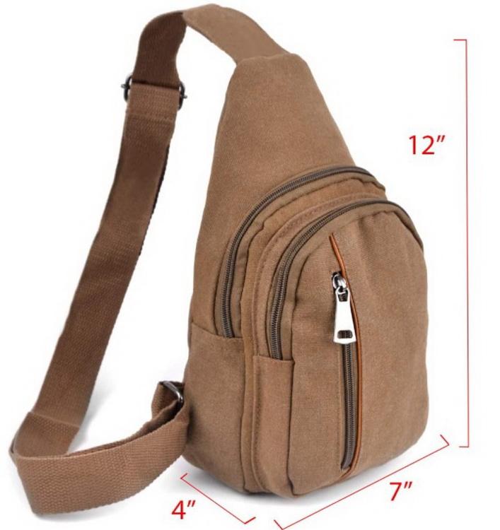 Neue hochwertige Brusttasche Messenger Bag Canvas Sling Shoulder Chest Daypack für Damen Herren Colleges