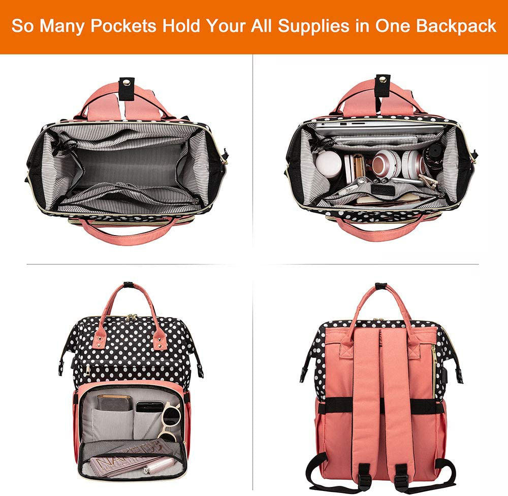 Reiserucksack Multifunktions-Wickeltasche Rucksack Wickeltaschen Babytaschen mit großer Kapazität