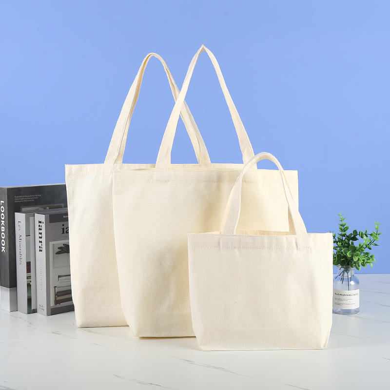 Bedruckte, umweltfreundliche, wiederverwendbare, einfache, große Einkaufstasche aus Bio-Baumwolle, Einkaufstasche, Einkaufstaschen mit Logos