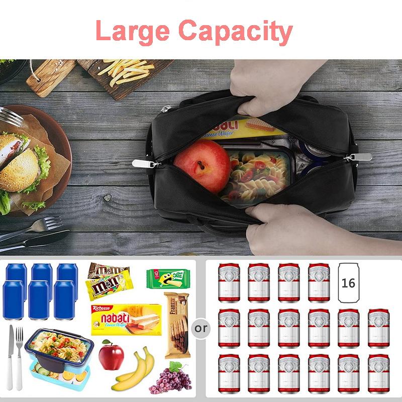 Wasserdichte wiederverwendbare Oxford-isolierte Kühler-Eisbeutel-Taschen Thermotaschen für Picknick-Mittagessen-Lebensmittelisolierung mit Griff