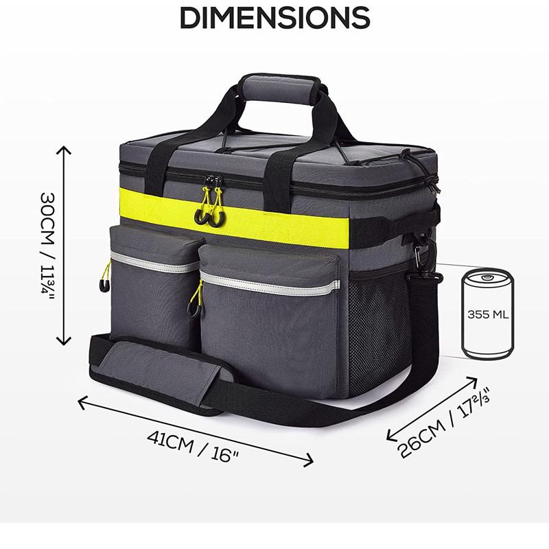 Große, wasserabweisende Stoffisolierung, Picknick-Isoliertasche, Thermo-Organizer, Kühltaschen für Lebensmittelisolierung, um kalt zu bleiben