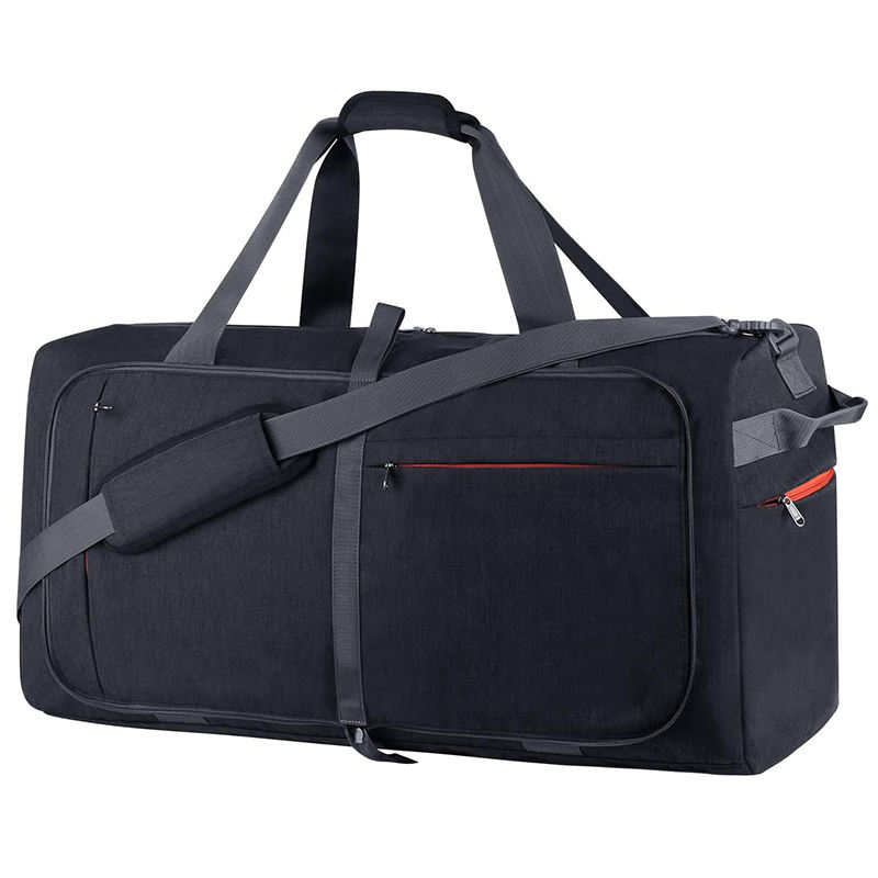 Hochwertige, große, faltbare Duffle-Reisetaschen 65-Liter-Wochenendtasche mit Schuhfach, leichte Sport-Sporttasche