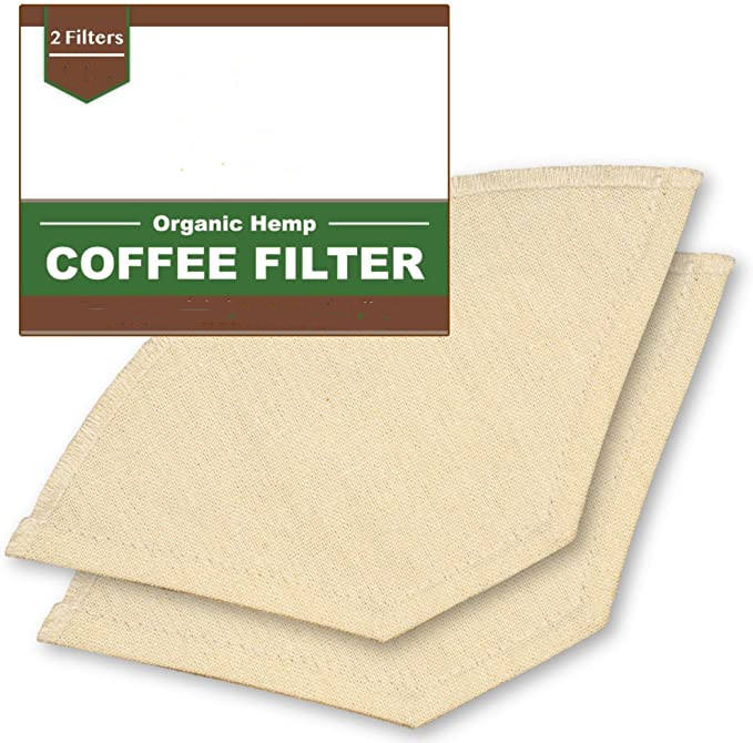 Bio-Hanftuch-Kaffeefilter zum Gießen über wiederverwendbare konische Kaffeefilter für Filterkaffeemaschinen